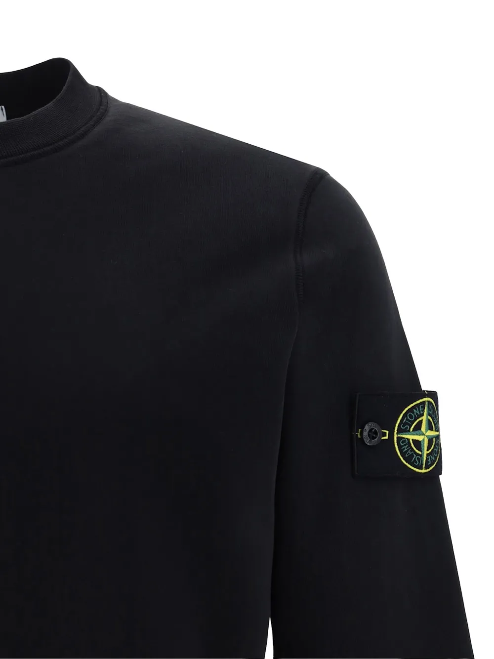Stone Island Sweater met logopatch Zwart