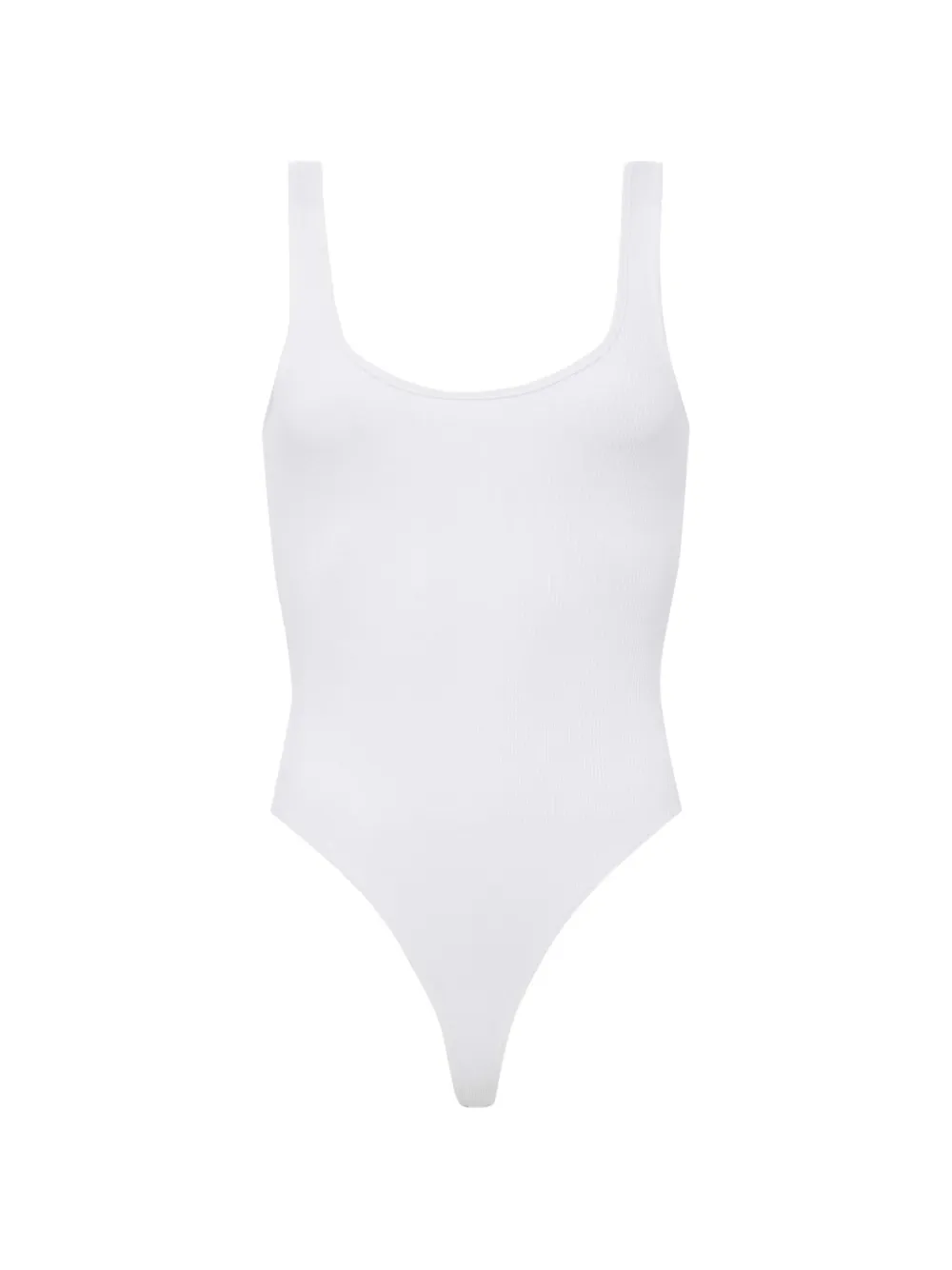 L'Agence Nica Scoopneck ribbed bodysuit - Bianco