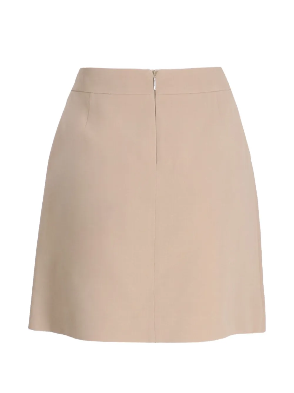  Boss Front-vent Mini Skirt - Neutrals 