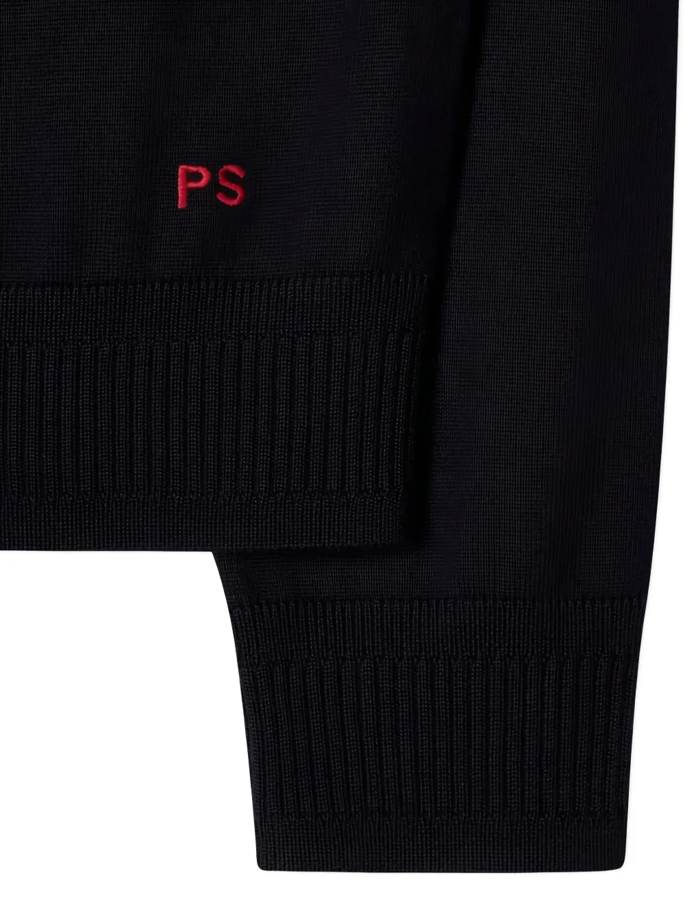 PS Paul Smith Wollen trui met rits en hoge hals Blauw