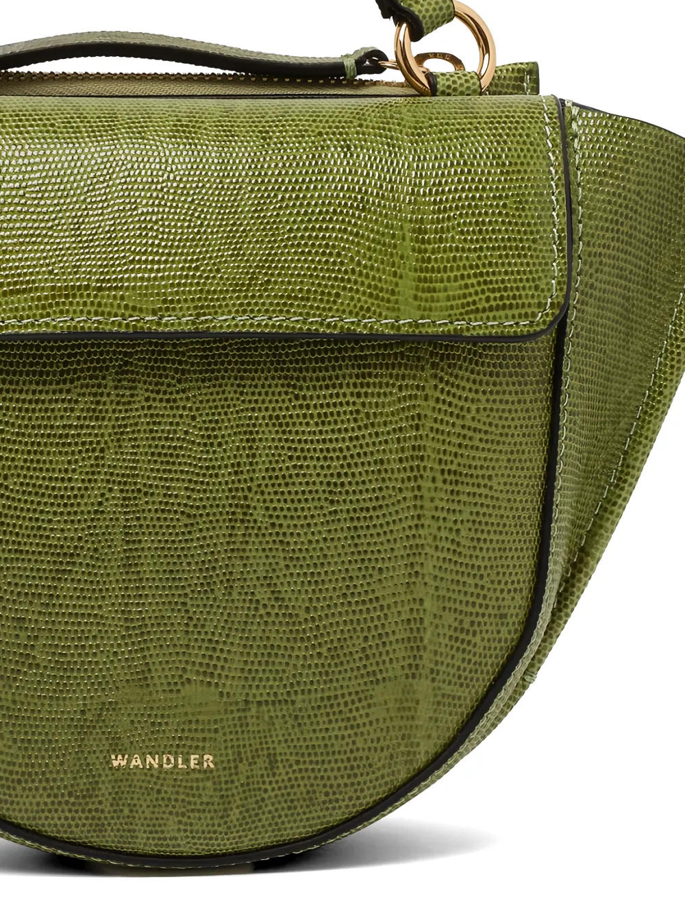 Hortensia lizard-effect tote bag