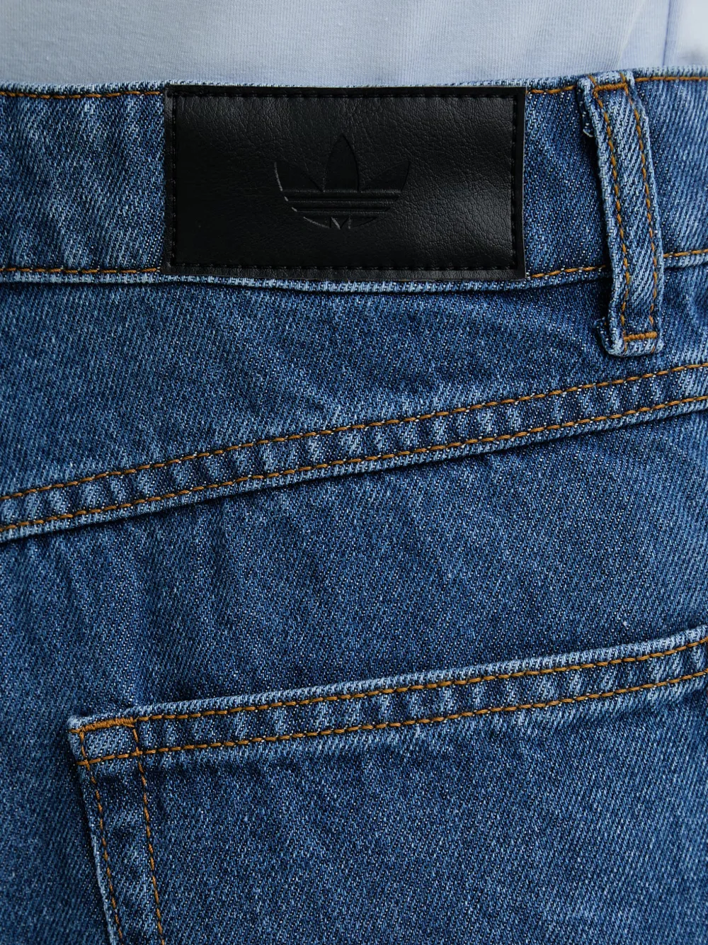 adidas Gestreepte jeans met wijde pijpen Blauw