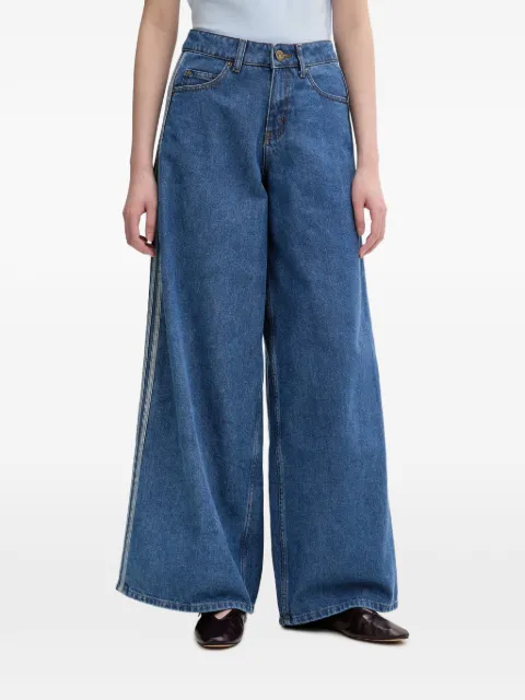 adidas Firebird Adilenium track trousers in denim