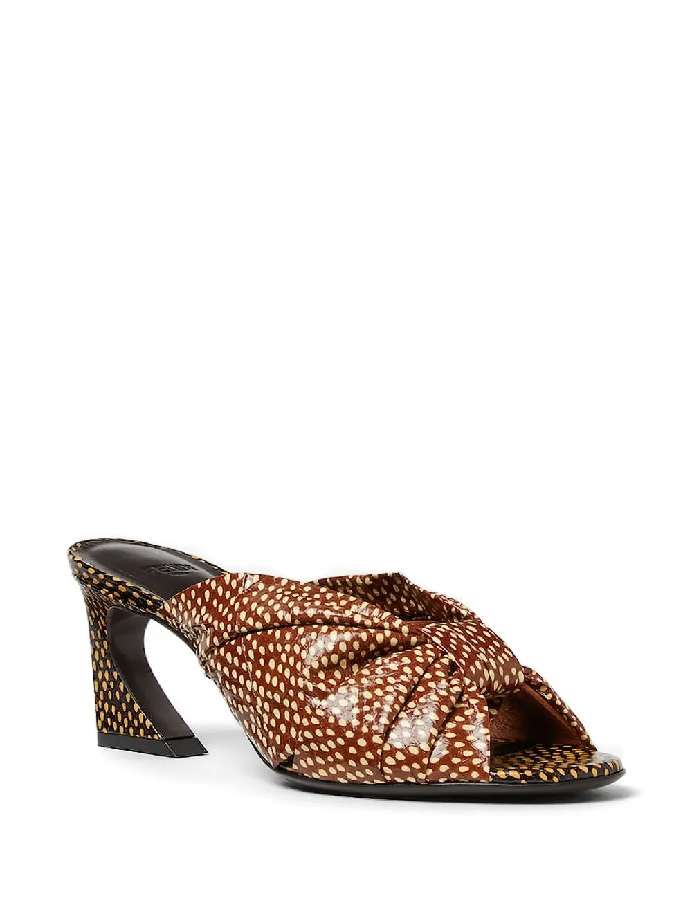 FENDI Peppered sandalen met Falena-patroon Bruin