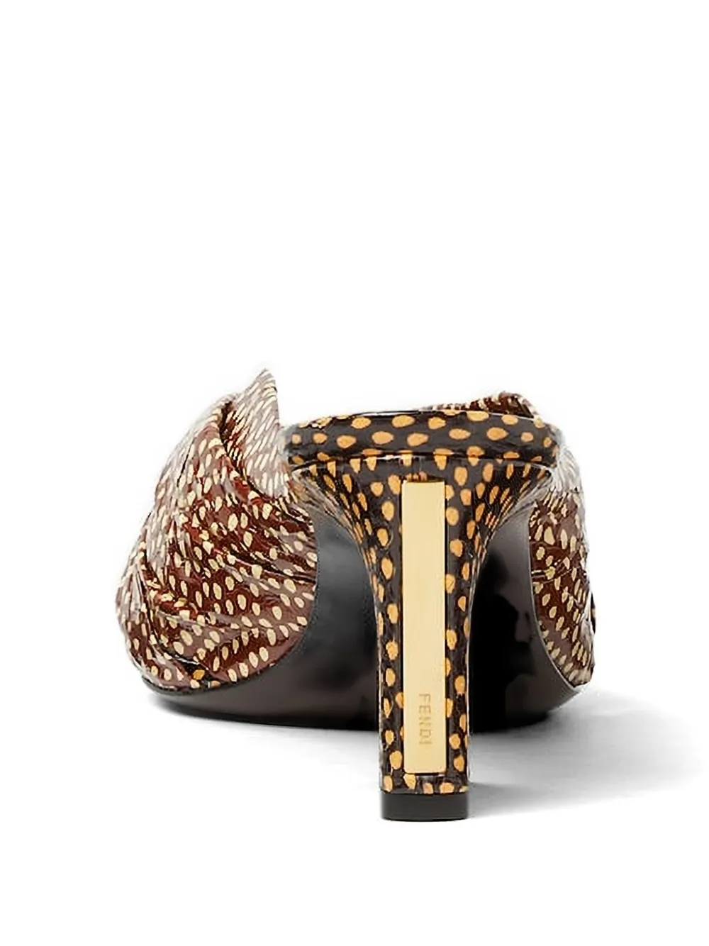 FENDI Peppered sandalen met Falena-patroon Bruin