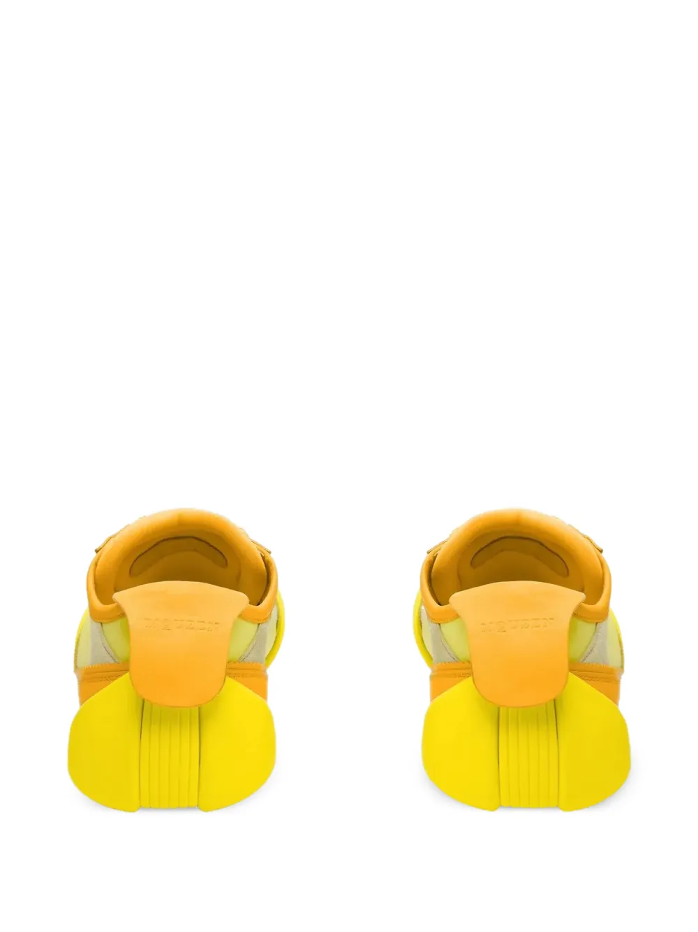 Alexander McQueen panelled lace-up sneakers Geel