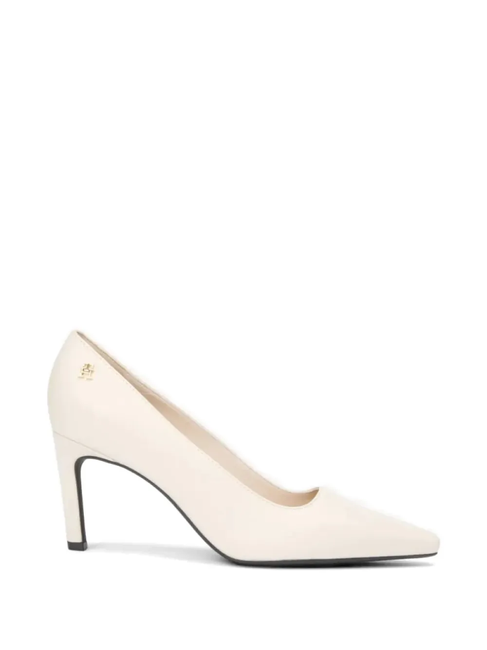 Tommy Hilfiger pointed leather heeled pumps - Toni neutri