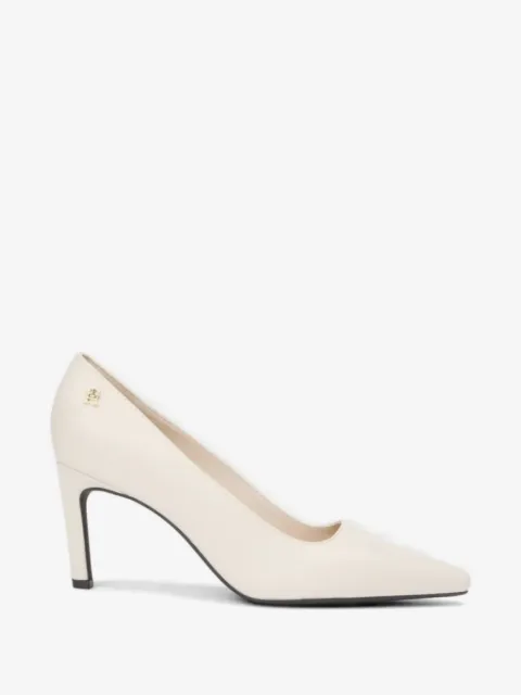 Tommy Hilfiger pointed leather heeled pumps