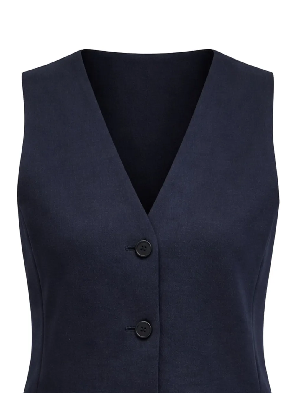  Weekend Max Mara Buttoned V-neck Waistcoat - Blue 