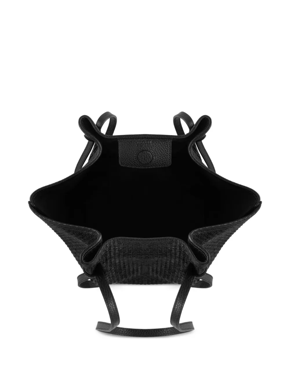 Yuzefi Mochi schoudertas met geknoopt detail Zwart