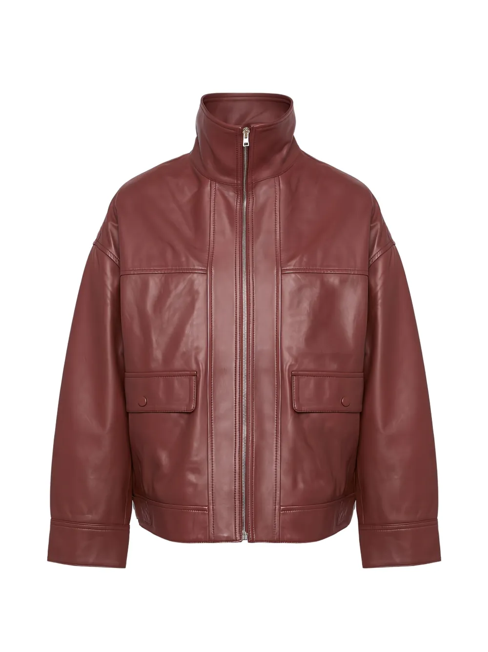 Yves Salomon bomber zip jacket - Rot