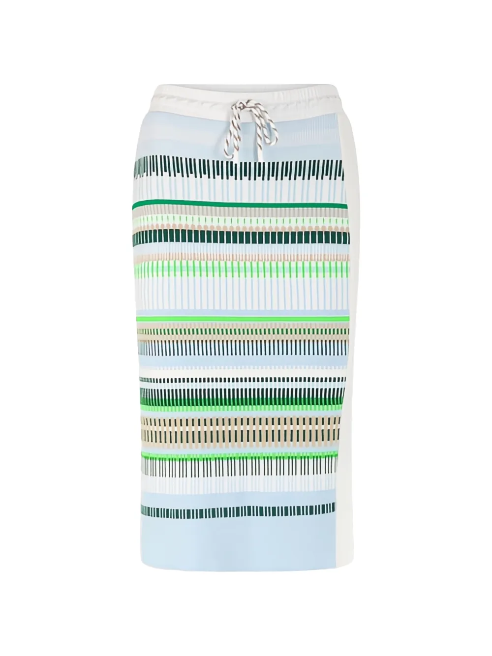 MARCCAIN drawstring striped skirt - Blu