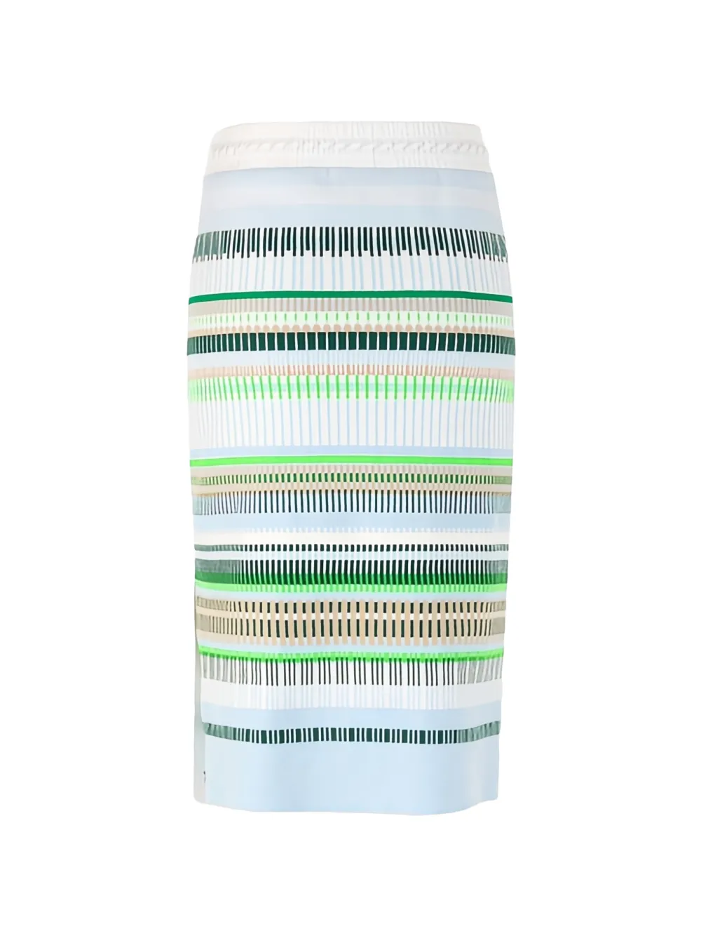 Drawstring Striped Skirt