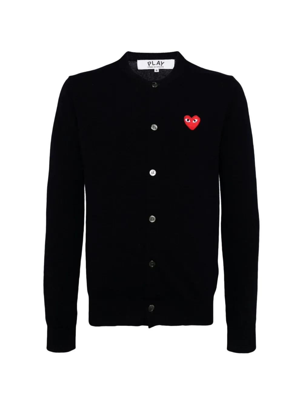 Comme Des Garçons heart-logo cardigan - Nero
