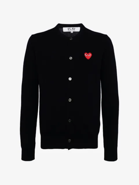 Comme Des Garçons cardigan à logo cœur