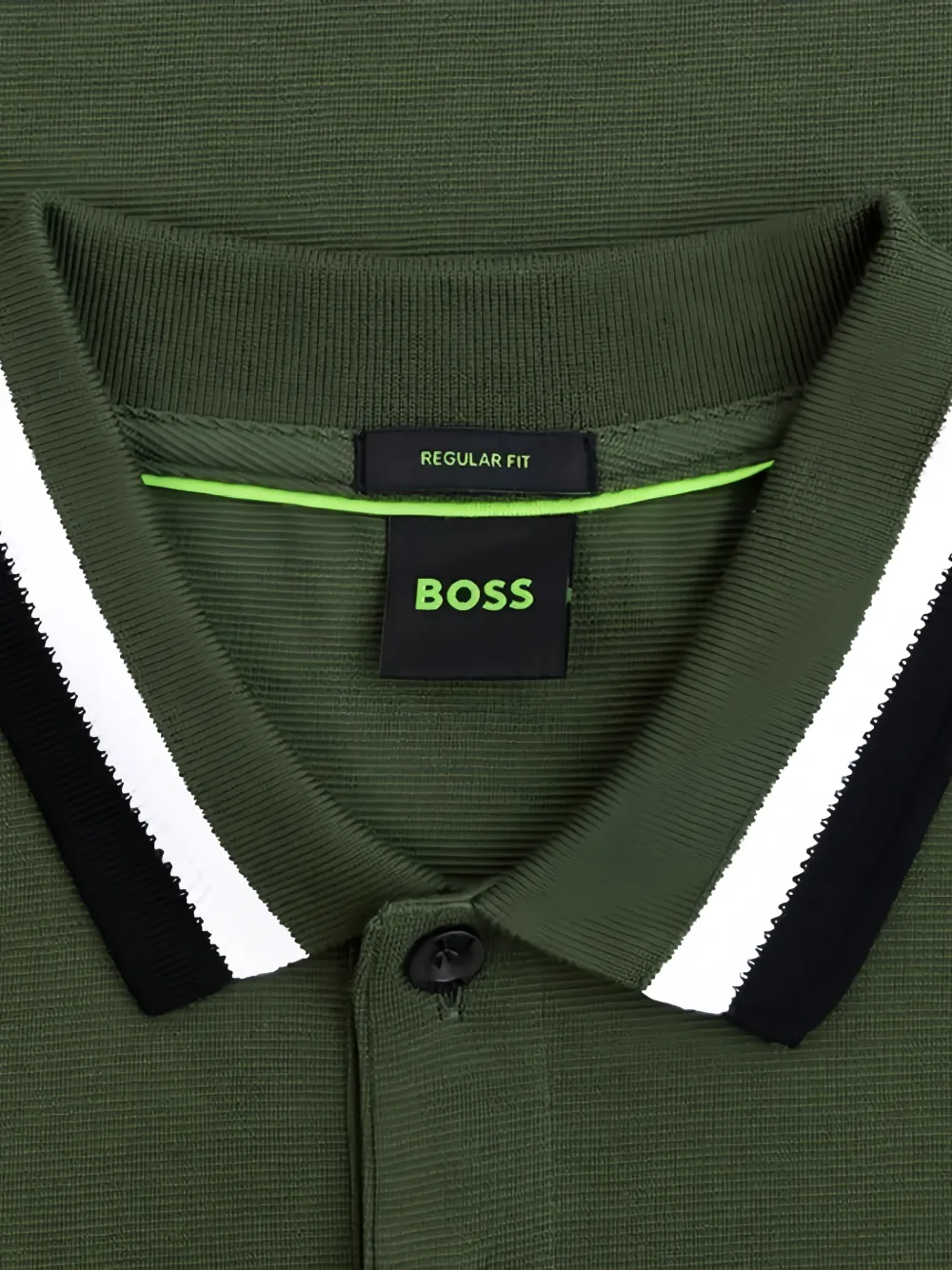 HUGO Poloshirt met logo knopen Groen