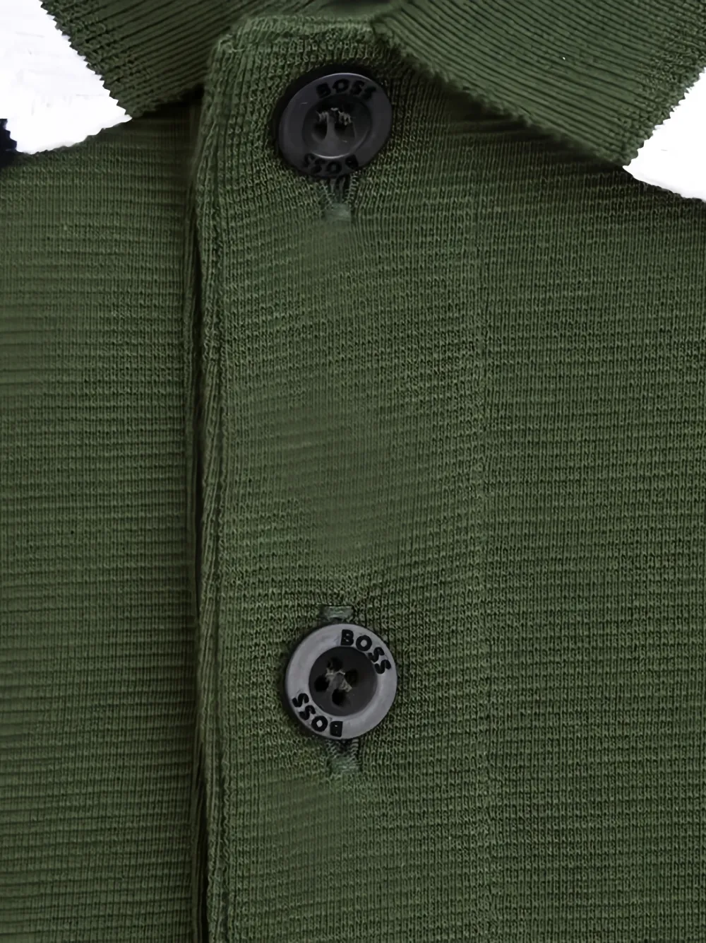 HUGO Poloshirt met logo knopen Groen
