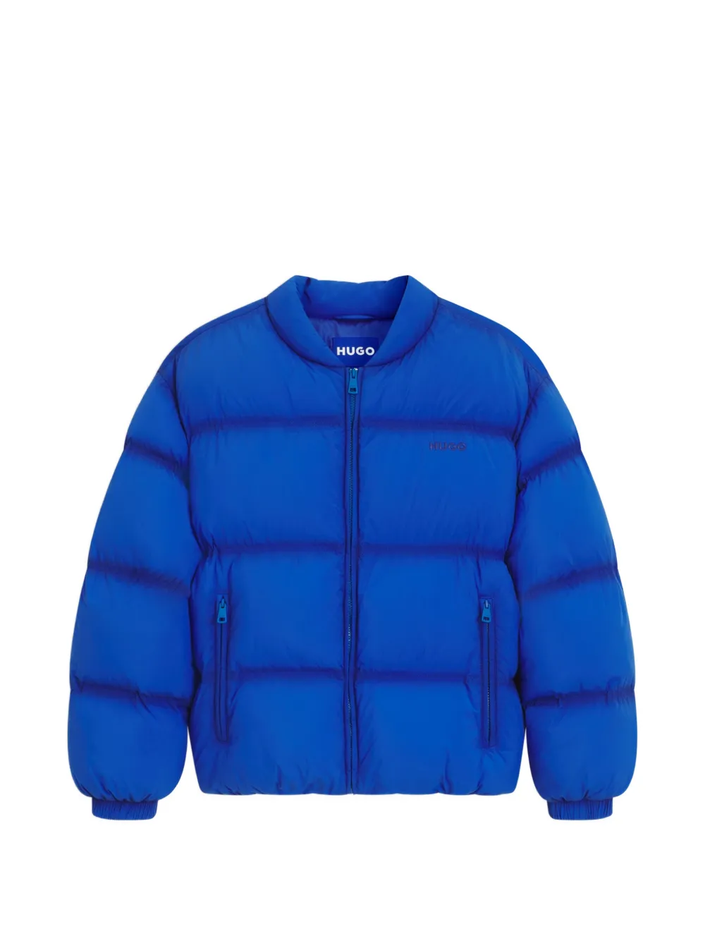 HUGO Braden zip-fastening quilted jacket - Blau