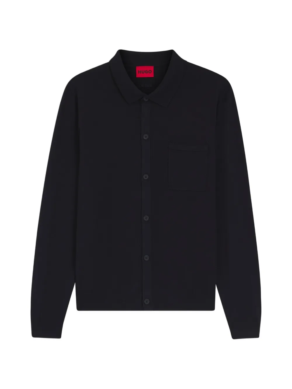 HUGO front-pocket cardigan - Blu