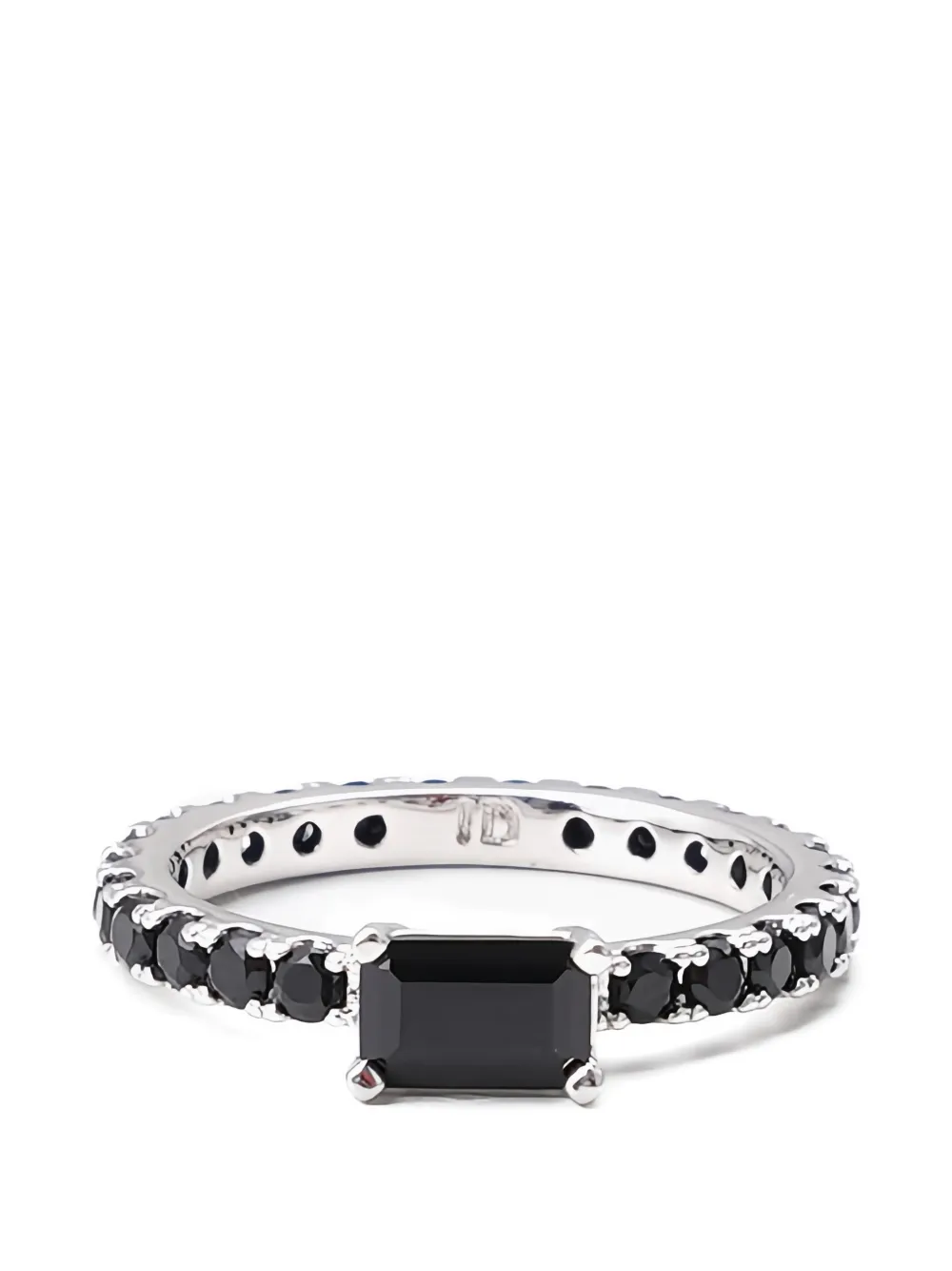 Izabel Display Ultra Slim band ring - Argento