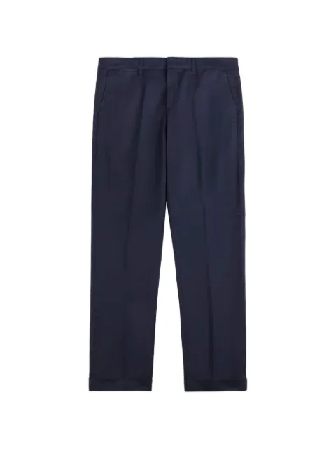 Fay cuffed pressed-crease trousers
