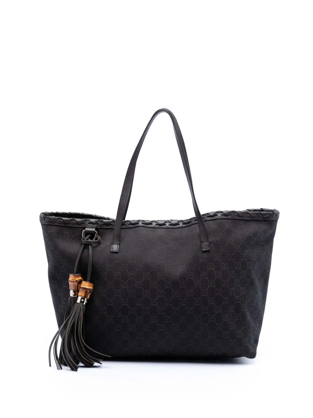 Gucci Pre-Owned 2016-2025 GG Canvas Peggy Braided tote bag - Marrone