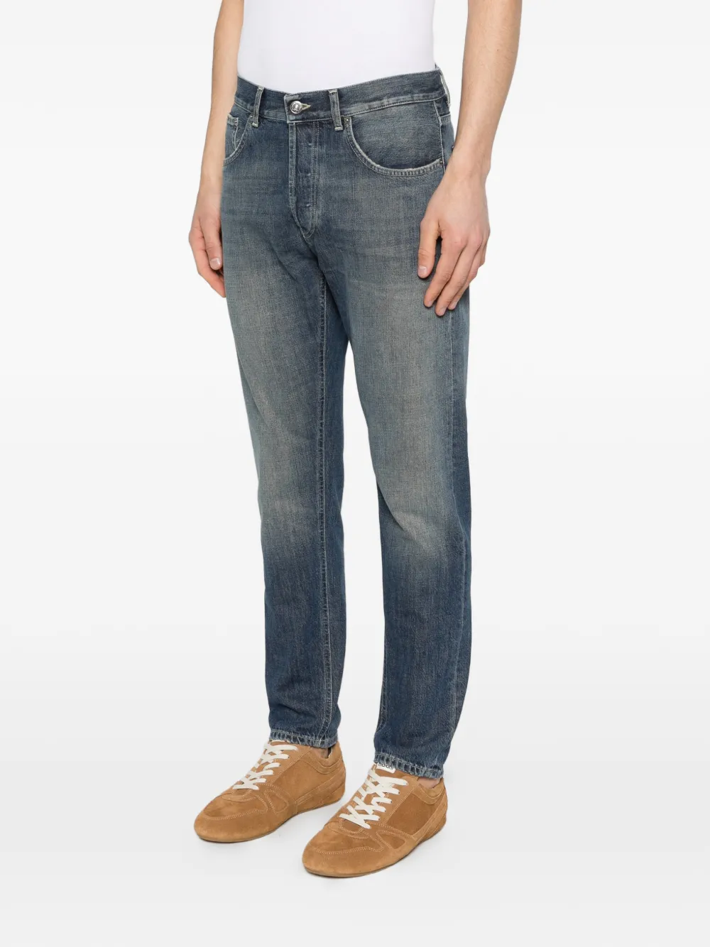 DONDUP Jeans met knoopsluiting Blauw
