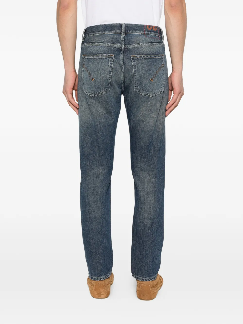 DONDUP Jeans met knoopsluiting Blauw
