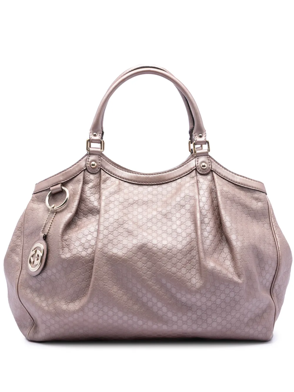 Gucci Pre-Owned 2016-2025 Large Metallic Microguccissima Sukey tote bag - Rosa