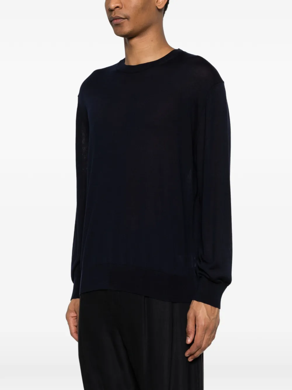  Seven Gauge Crew-neck Sweater - Blue 