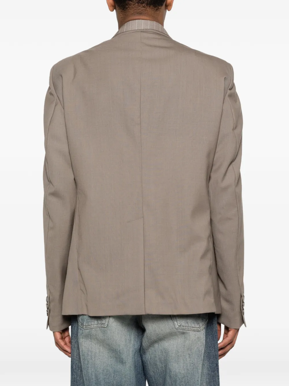 Maison MIHARA YASUHIRO Blazer met krijtstreep Beige