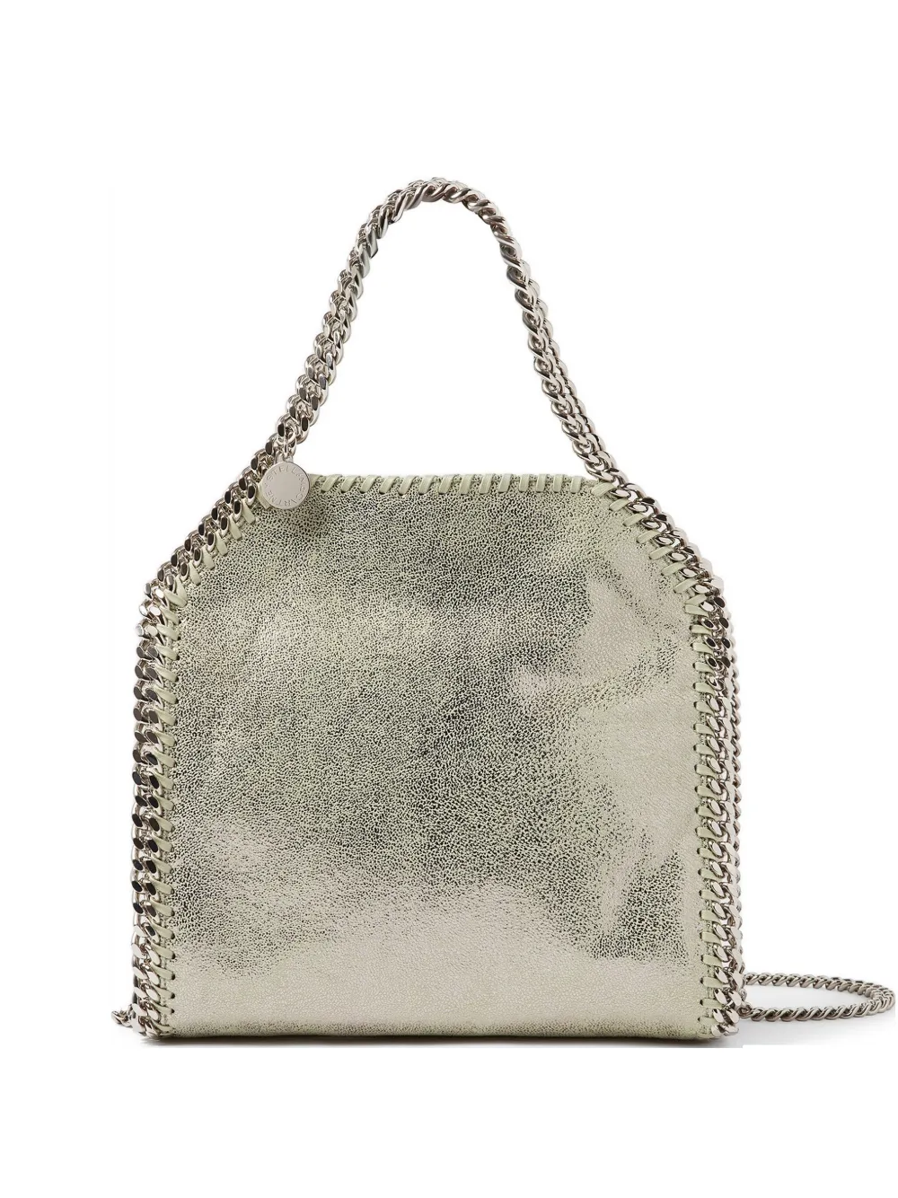 Stella McCartney mini Falabella metallic tote bag - Verde