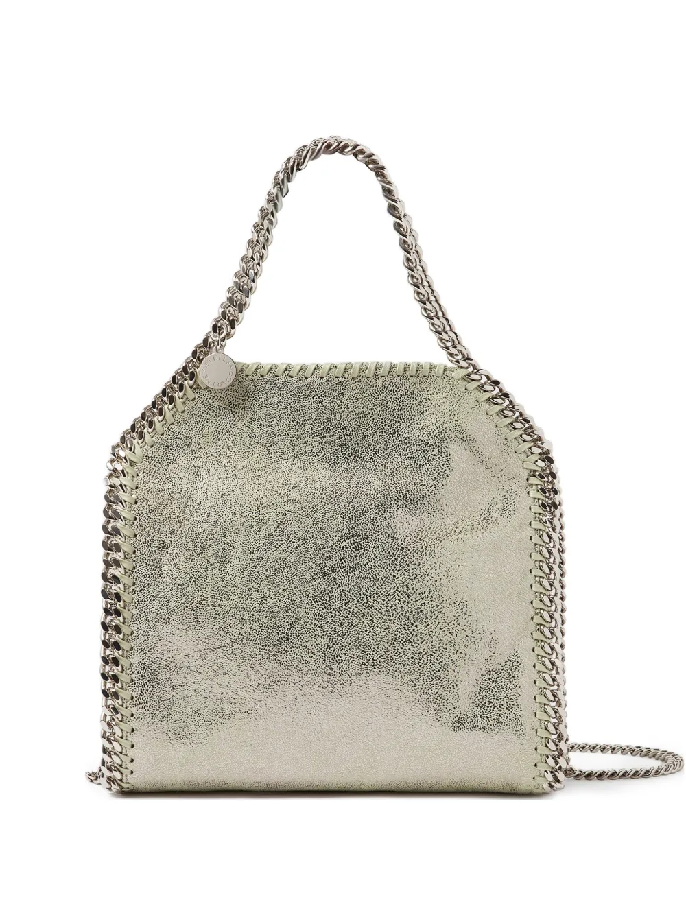 Stella McCartney mini Falabella metallic tote bag - Verde