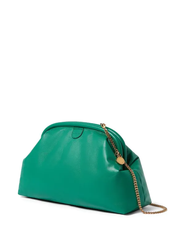 バッグ Stella McCartney Clutch Bag Stella McCartney Falabella Padded Soft Clutch | Green | FARFETCH