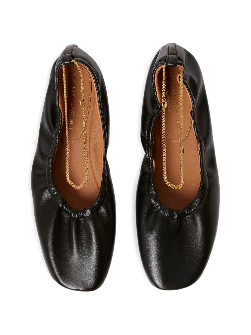 Stella McCartney Ballerina's met kettingbandje Zwart