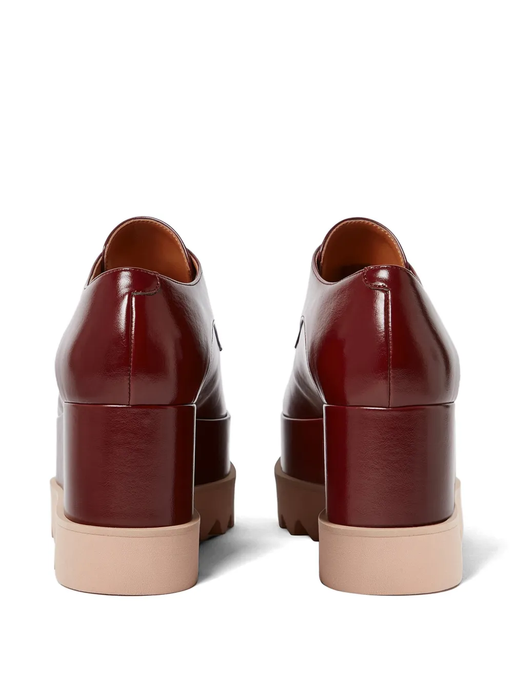 Stella McCartney Elyse derby schoenen met plateauzool Rood