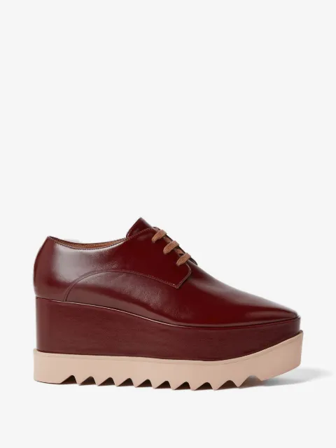 Stella McCartney zapatos derby Elyse con plataforma