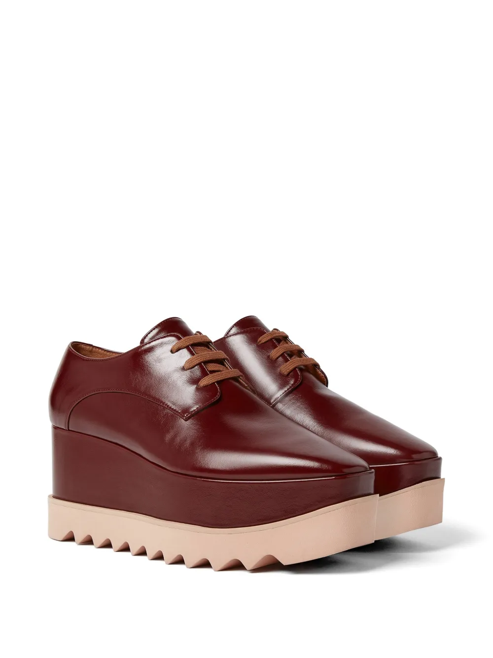 Stella McCartney Elyse derby schoenen met plateauzool Rood