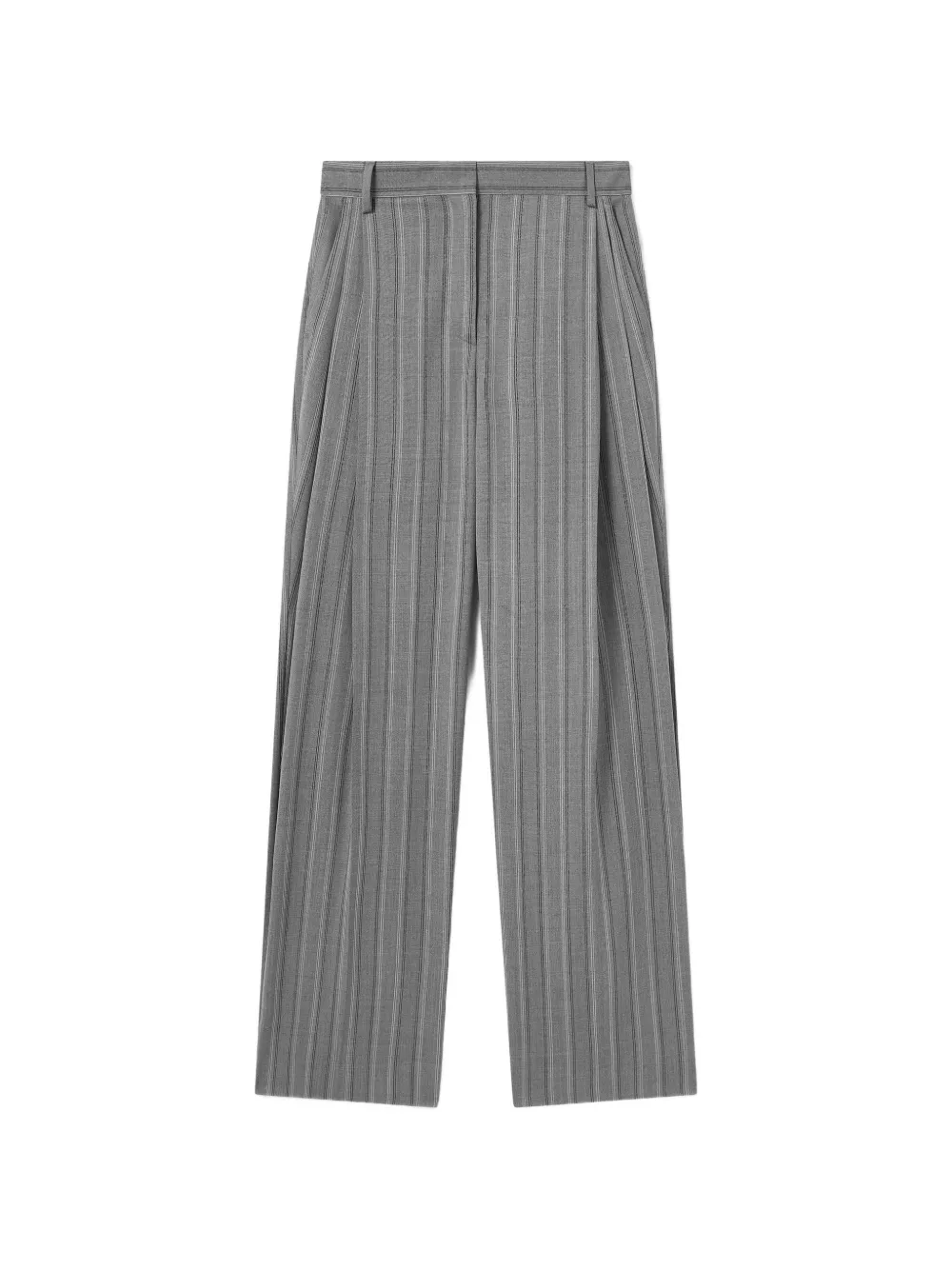 Stella McCartney Pantaloni sartoriali a righe - Grigio