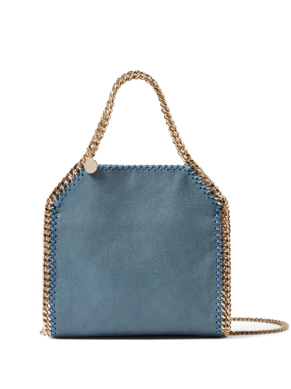 Stella Mccartney Mini Falabella Chain-strap Tote Bag In Blue
