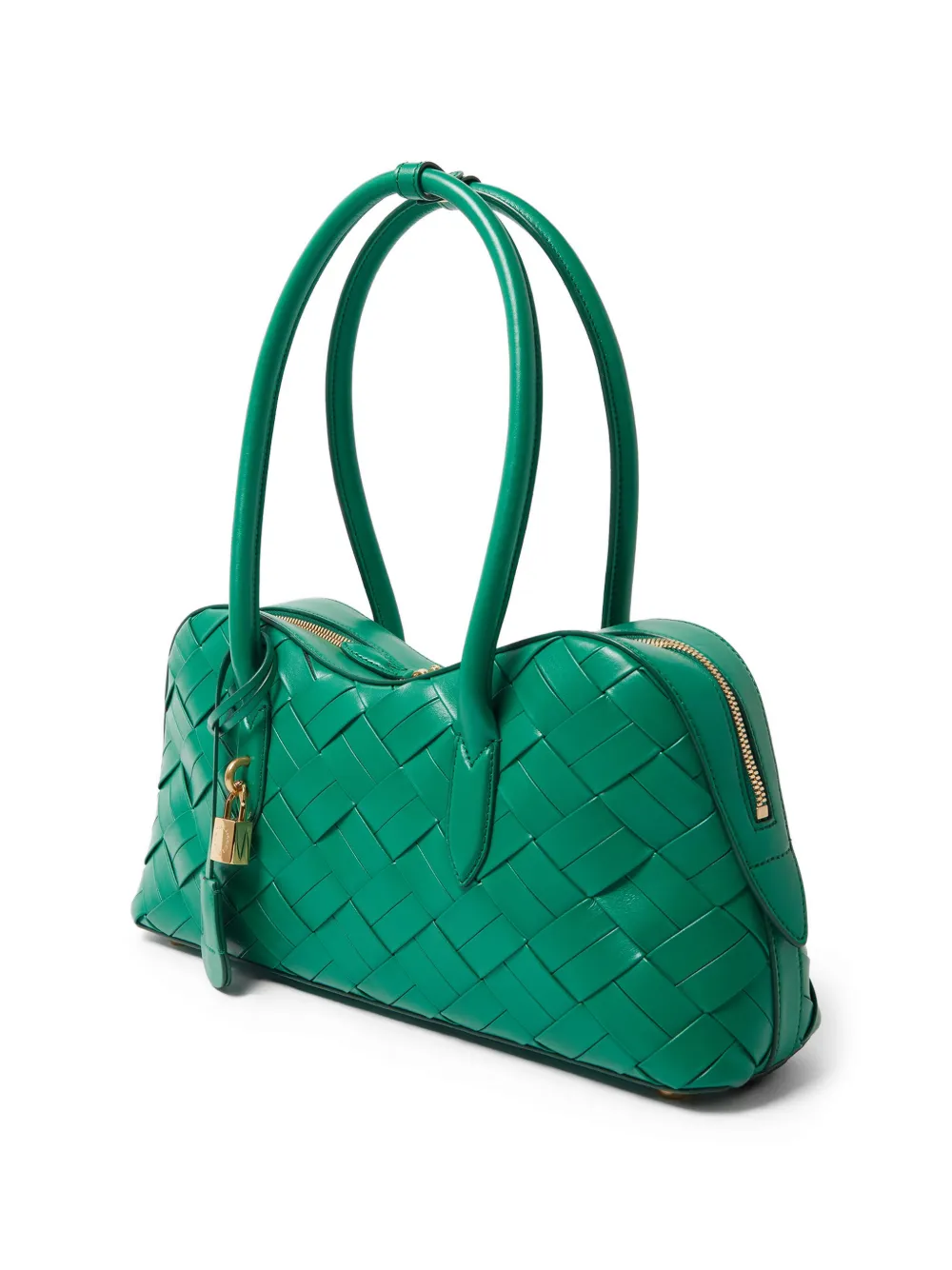 Stella McCartney Stella Ryder geweven schoudertas Groen