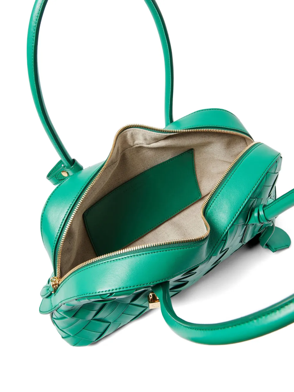 Stella McCartney Stella Ryder geweven schoudertas Groen
