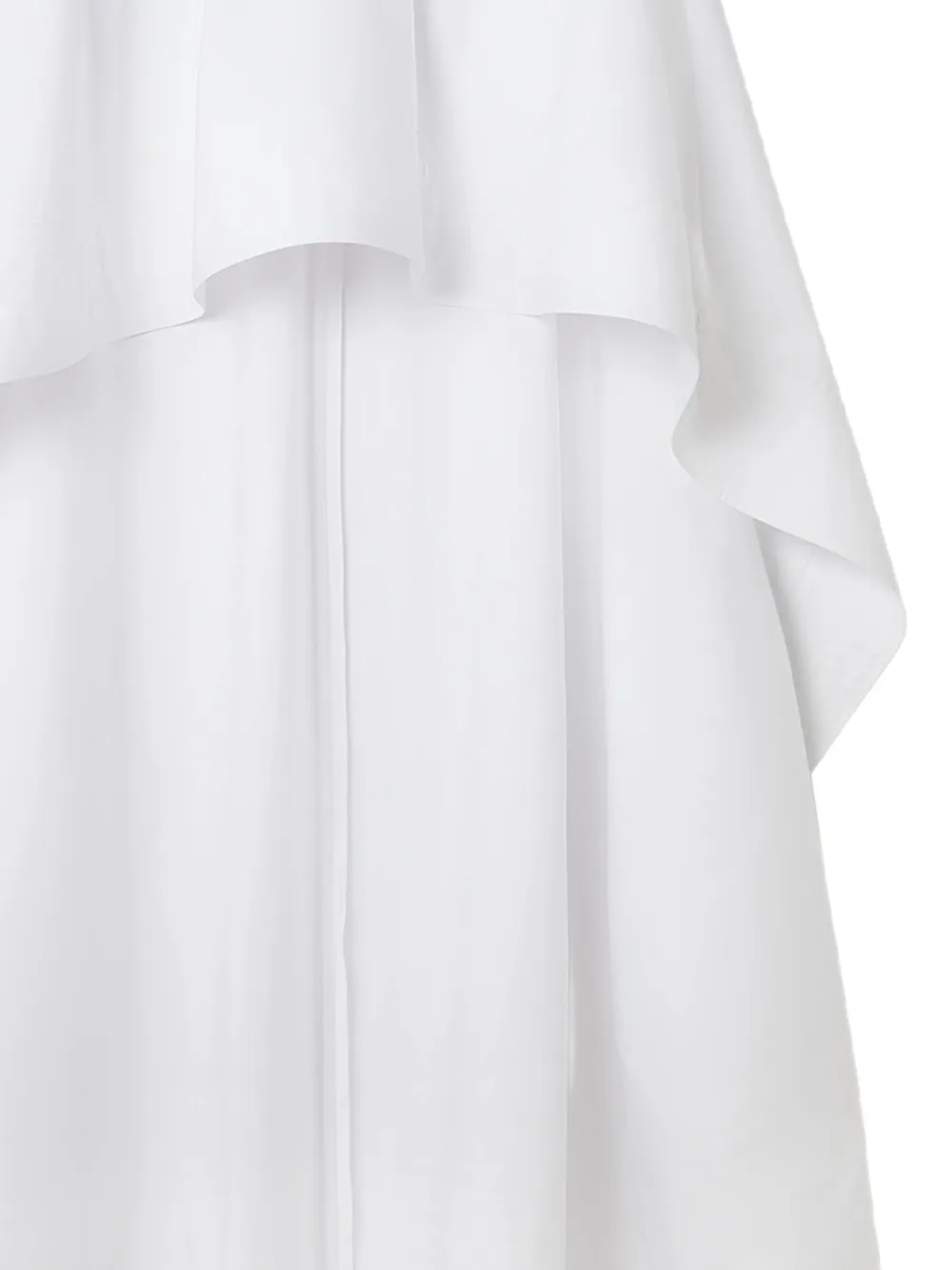  Stella Mccartney Ruffled-overlay Midi Skirt - White 