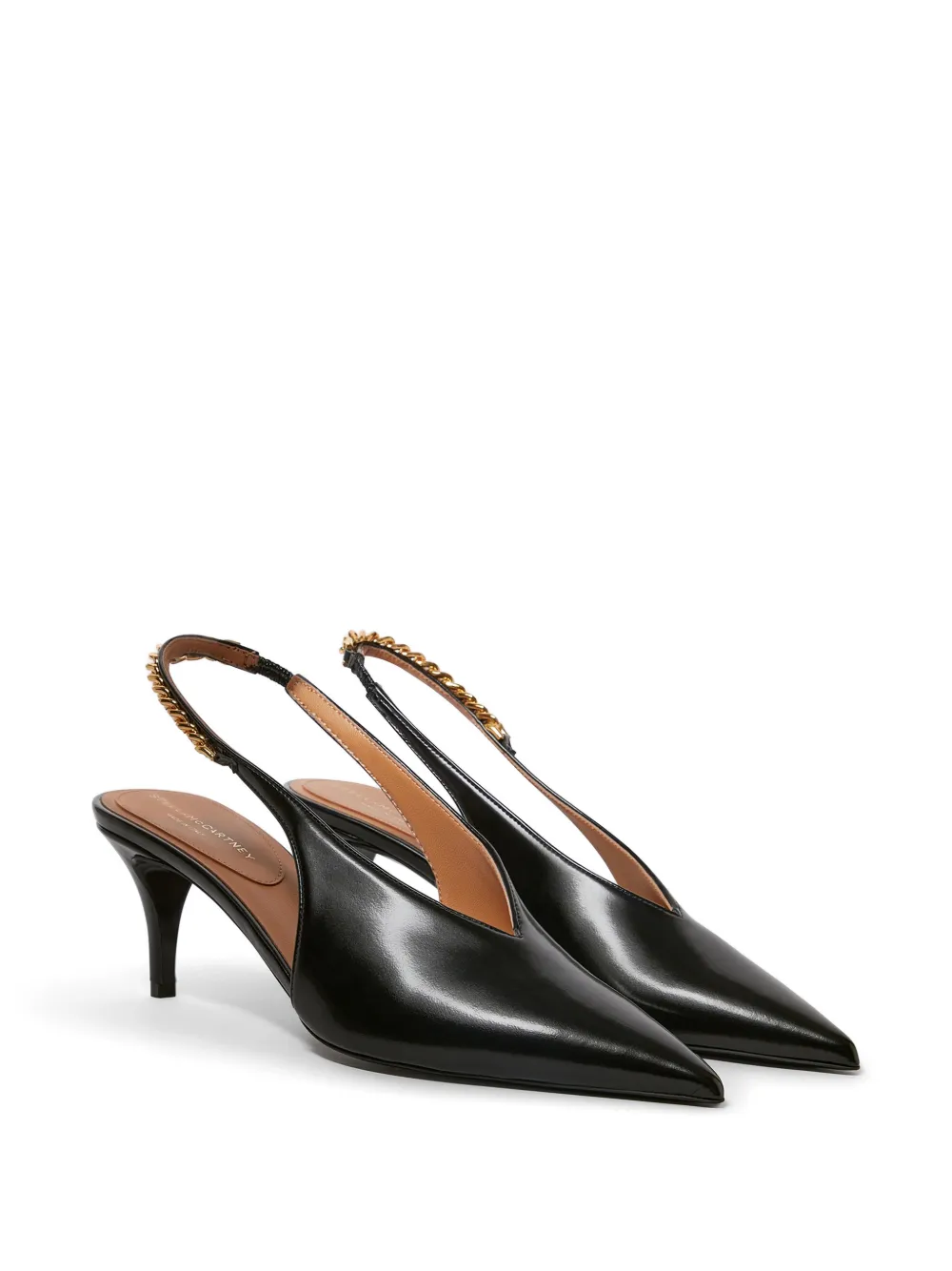 Stella McCartney Slingback pumps met puntige neus Zwart