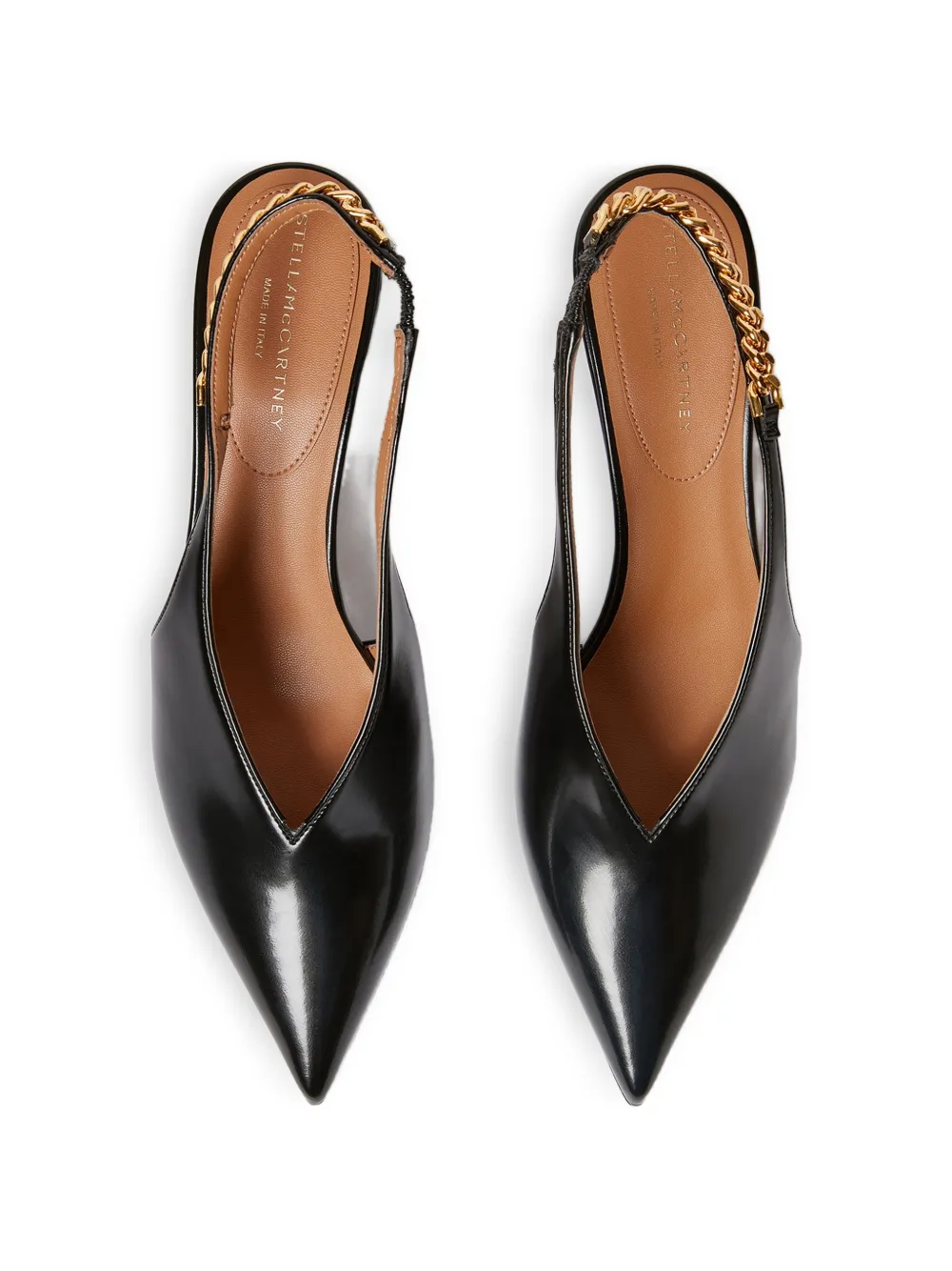Stella McCartney Slingback pumps met puntige neus Zwart