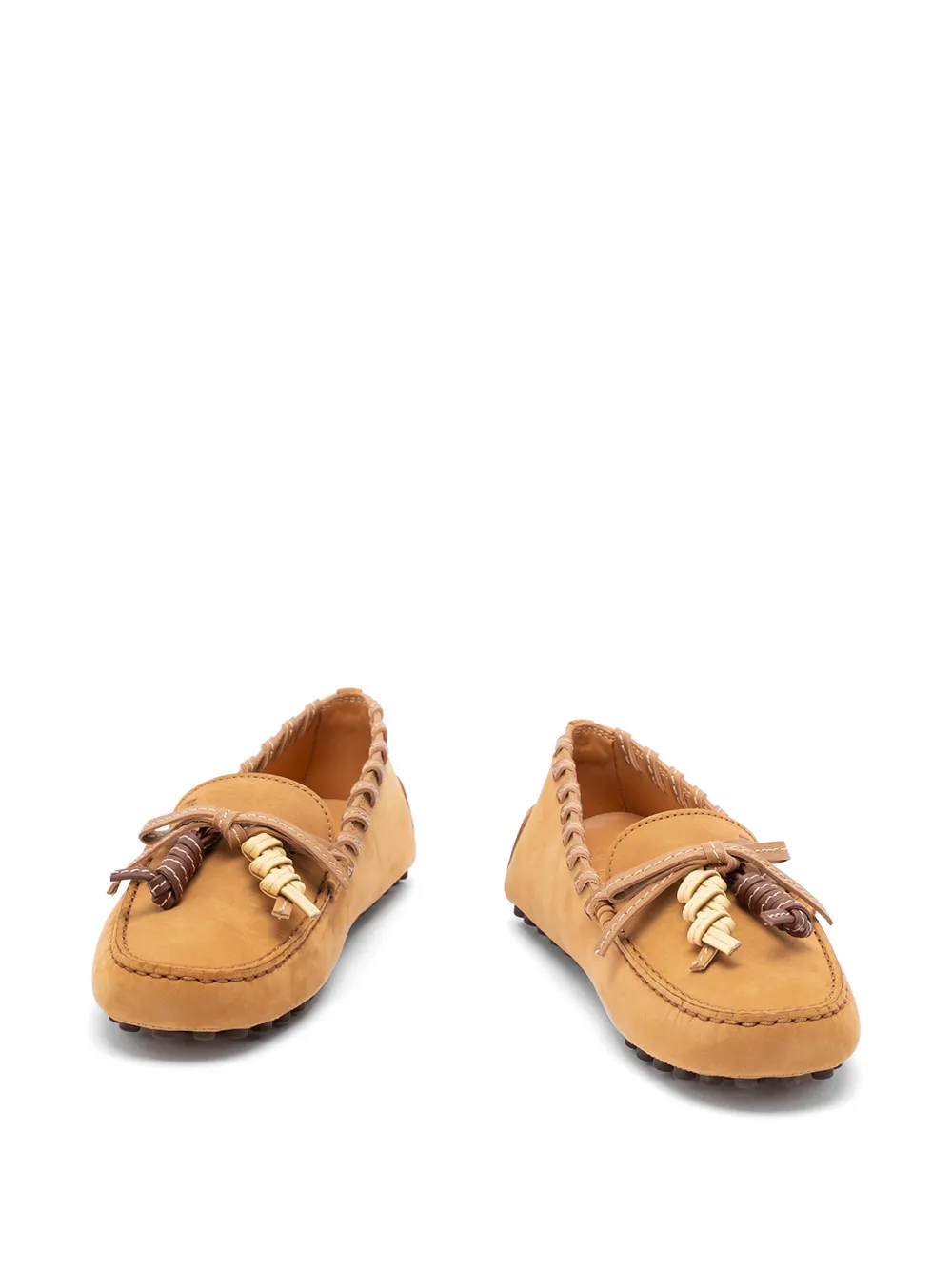 Tod's Leren loafers met kwastje Bruin