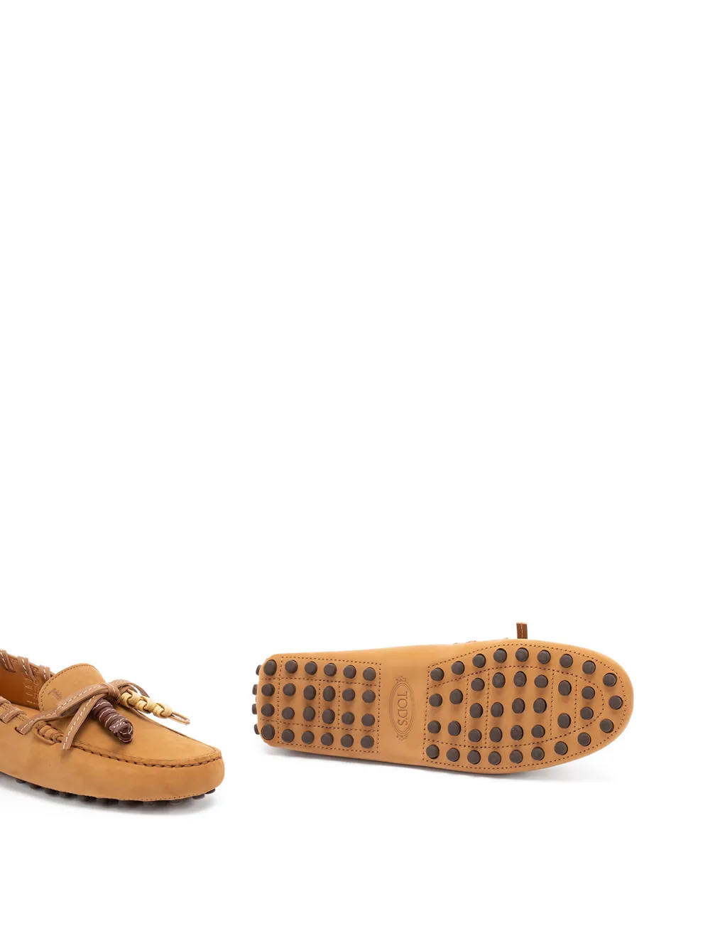 Tod's Leren loafers met kwastje Bruin