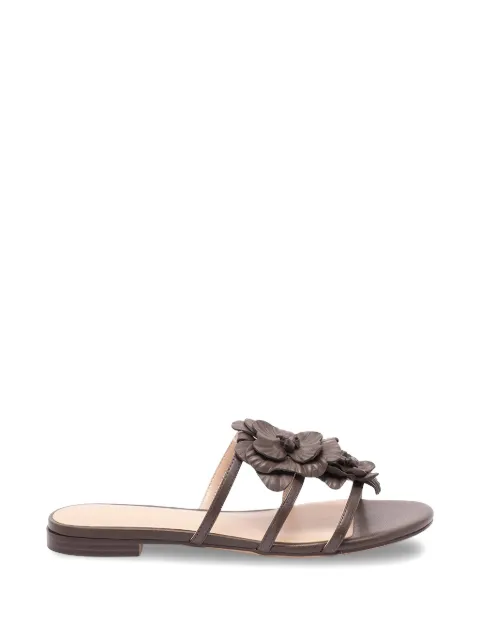 TWINSET floral-strap flat sandals