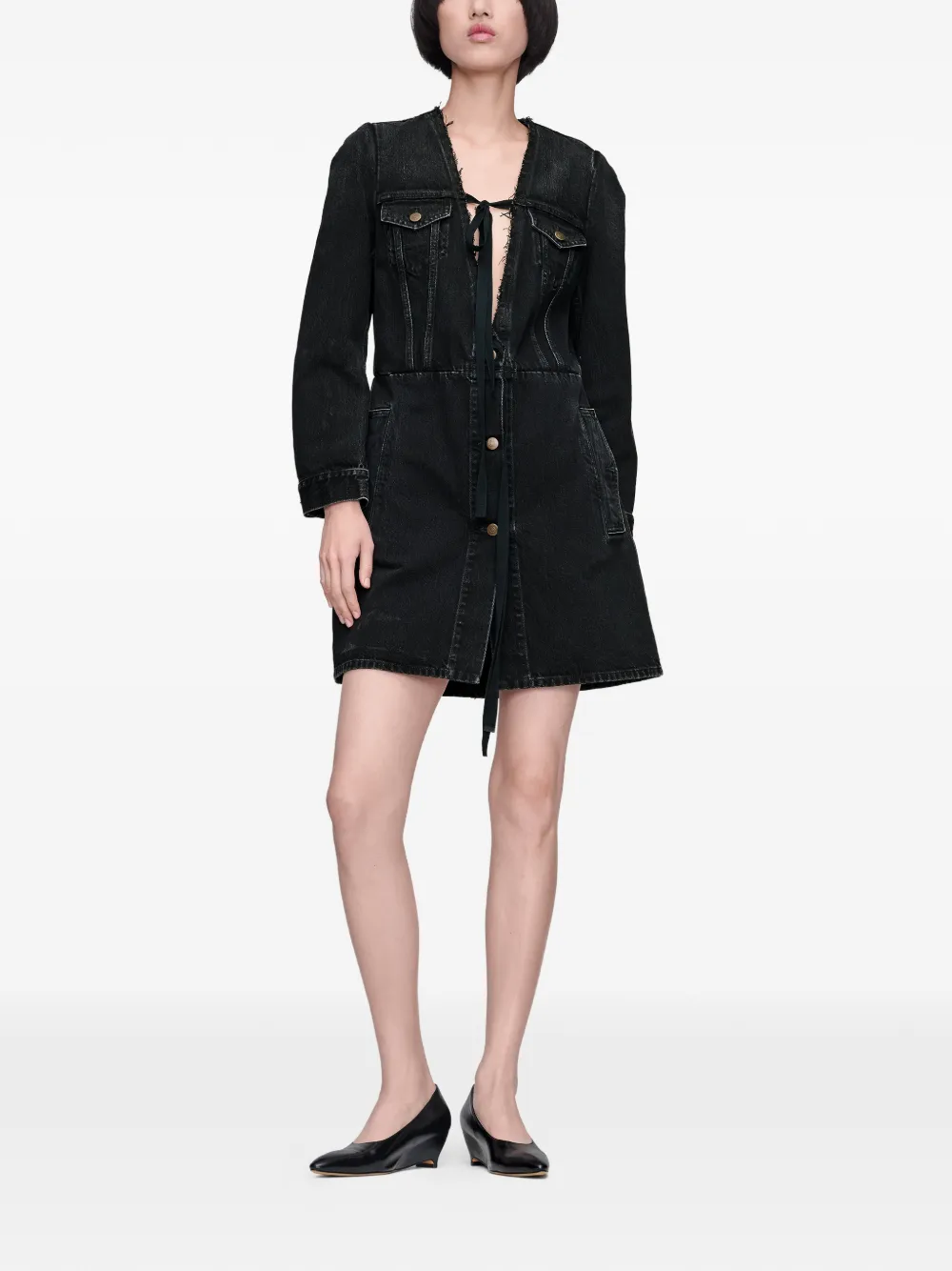 Maison Margiela Denim jack Zwart