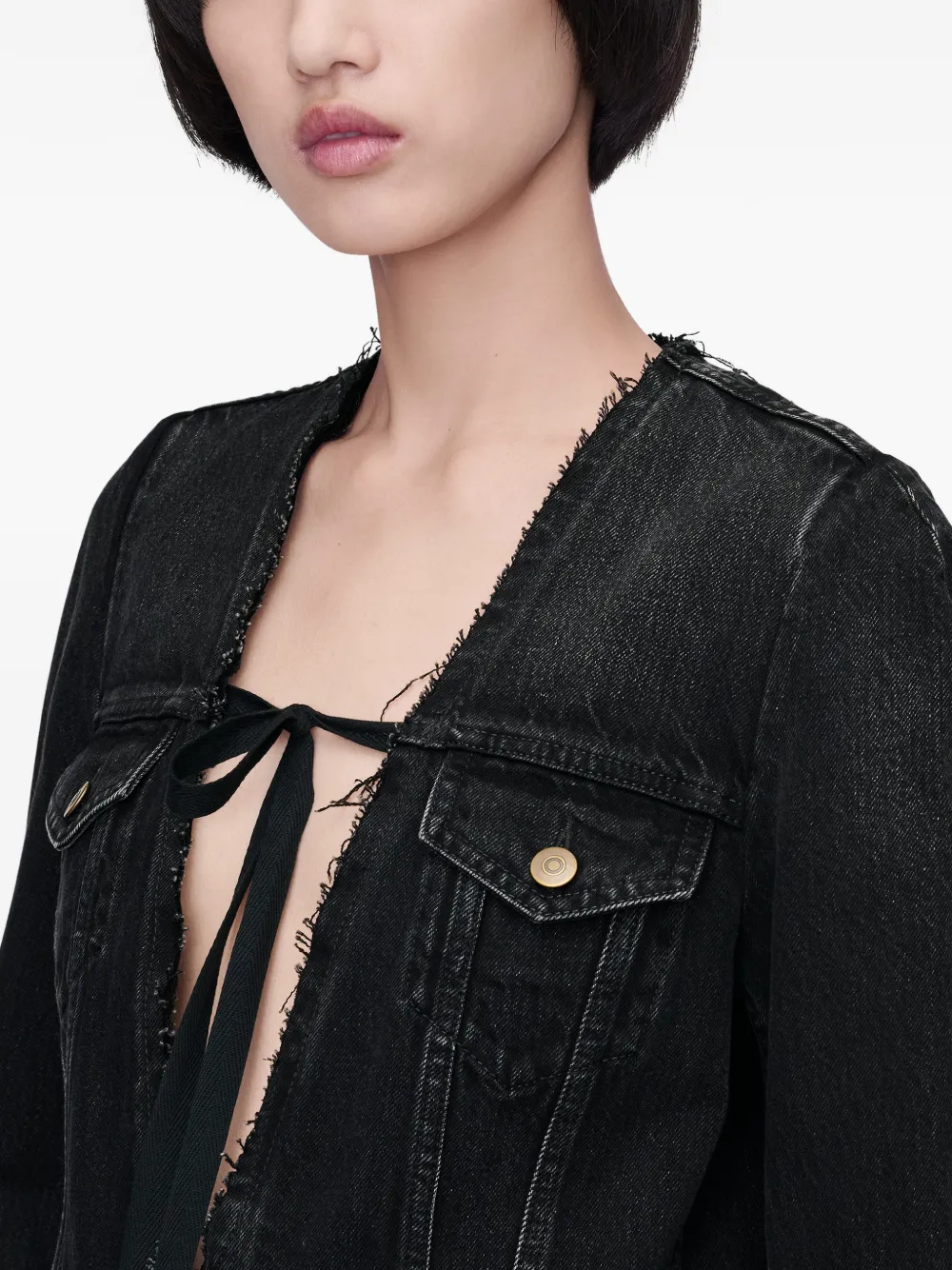 Maison Margiela Denim jack Zwart